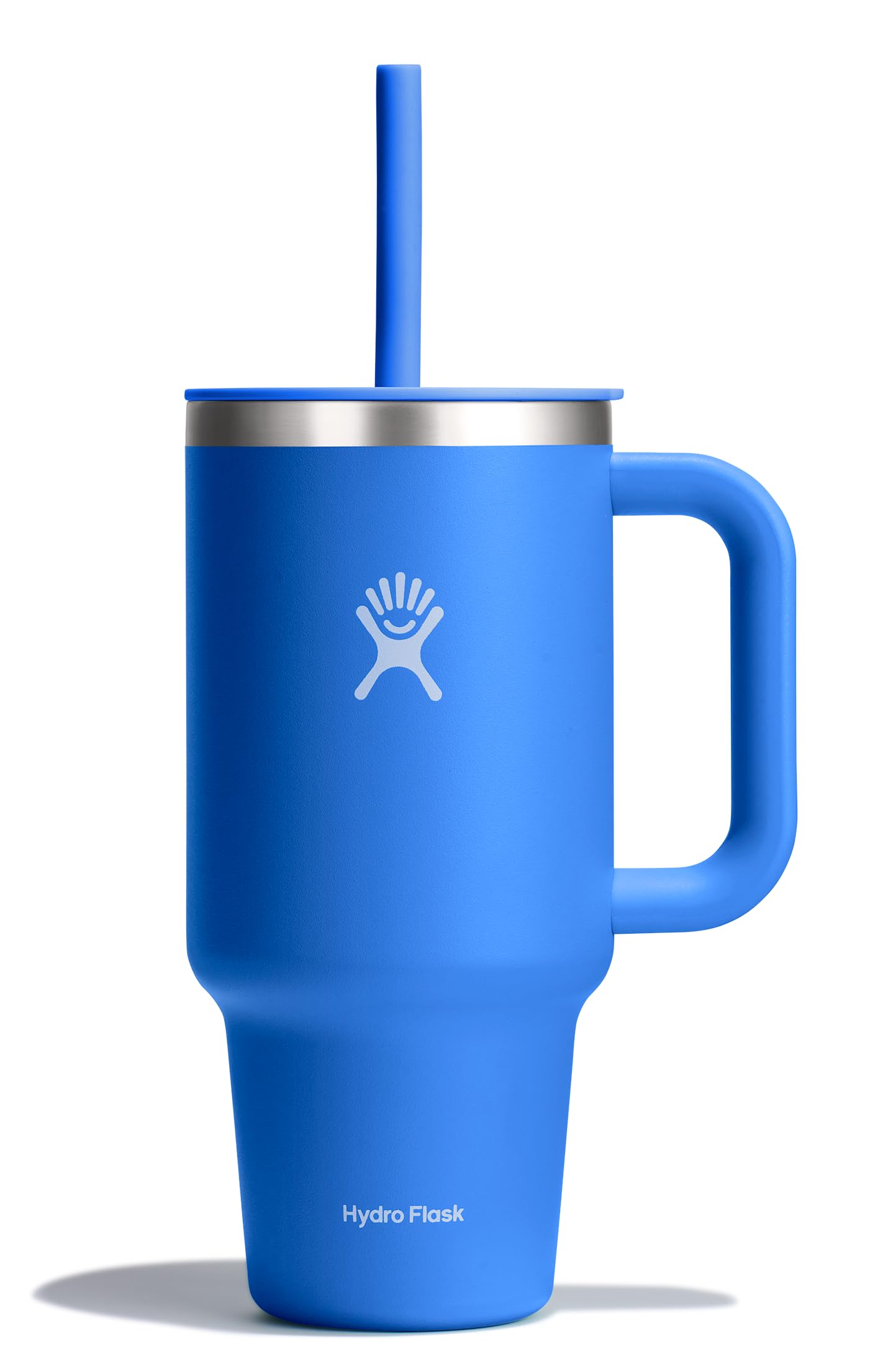Hydro Flask 40 Oz Travel Tumbler with Handle, Lid and Straw - Insulated Stainless Steel in Trillium