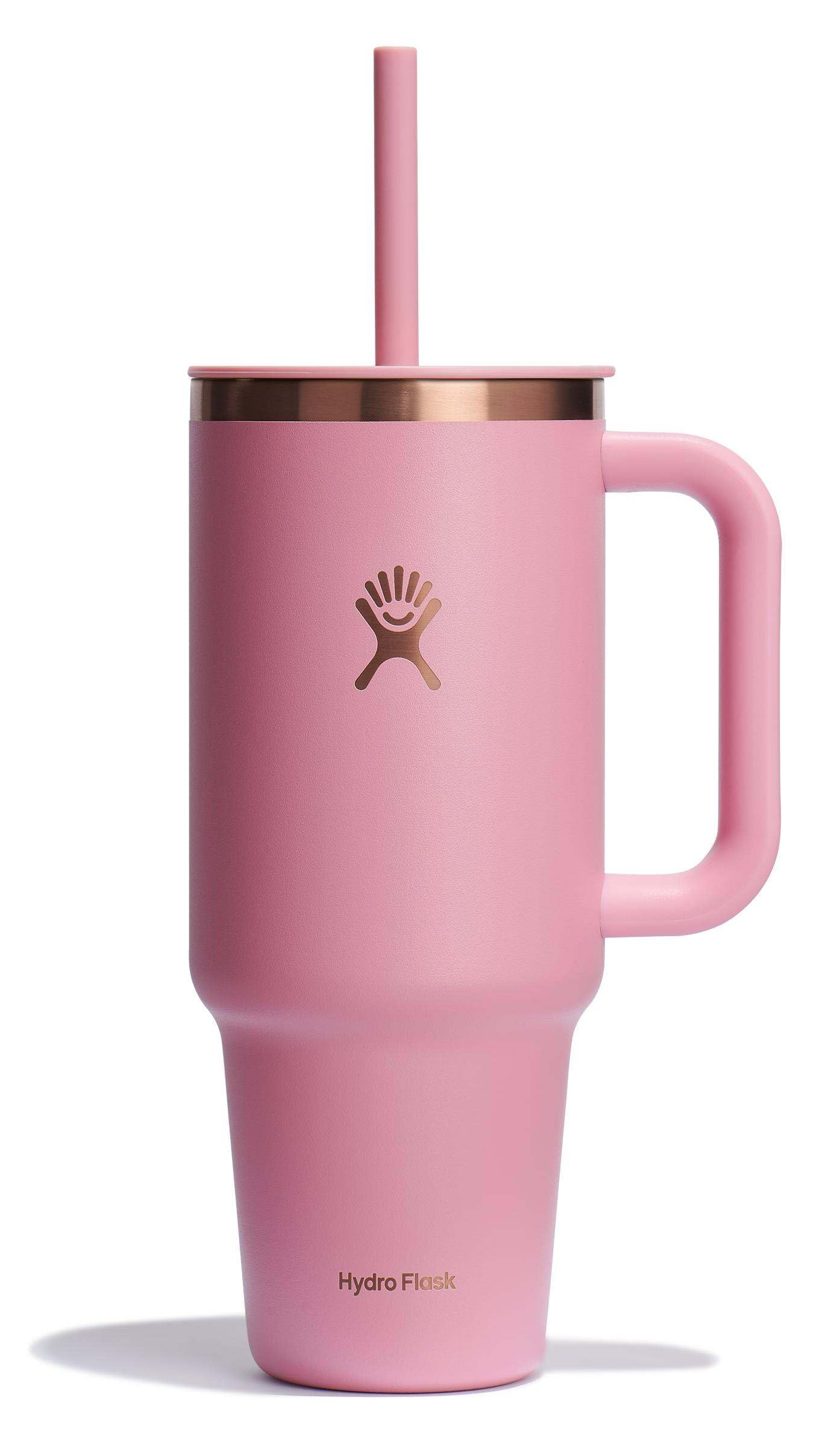 Hydro Flask 40 Oz Travel Tumbler with Handle, Lid and Straw - Insulated Stainless Steel in Trillium