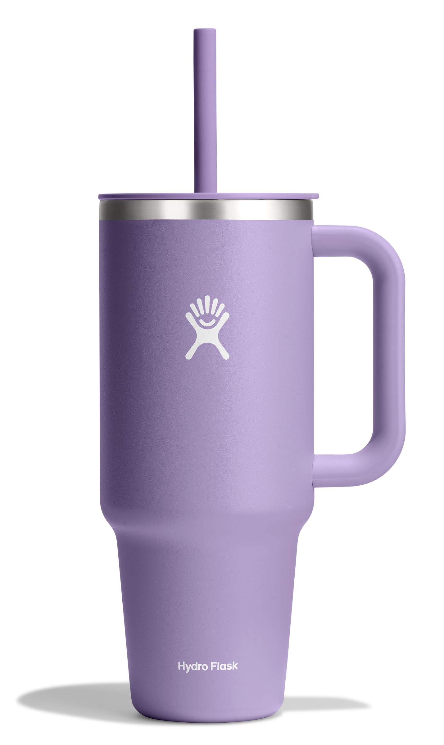 Hydro Flask 40 Oz Travel Tumbler with Handle, Lid and Straw - Insulated Stainless Steel in Trillium
