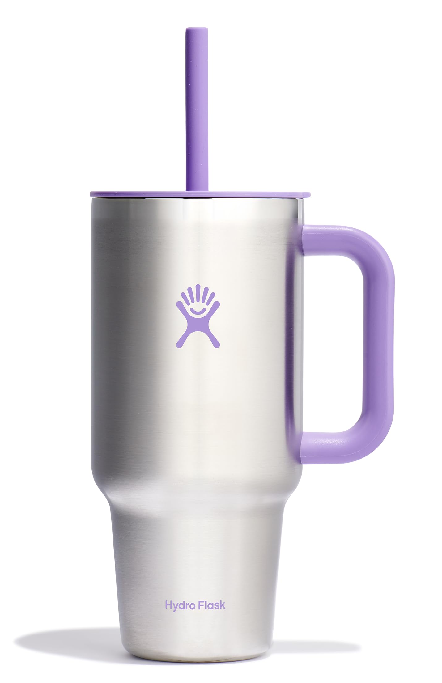 Hydro Flask 40 Oz Travel Tumbler with Handle, Lid and Straw - Insulated Stainless Steel in Trillium