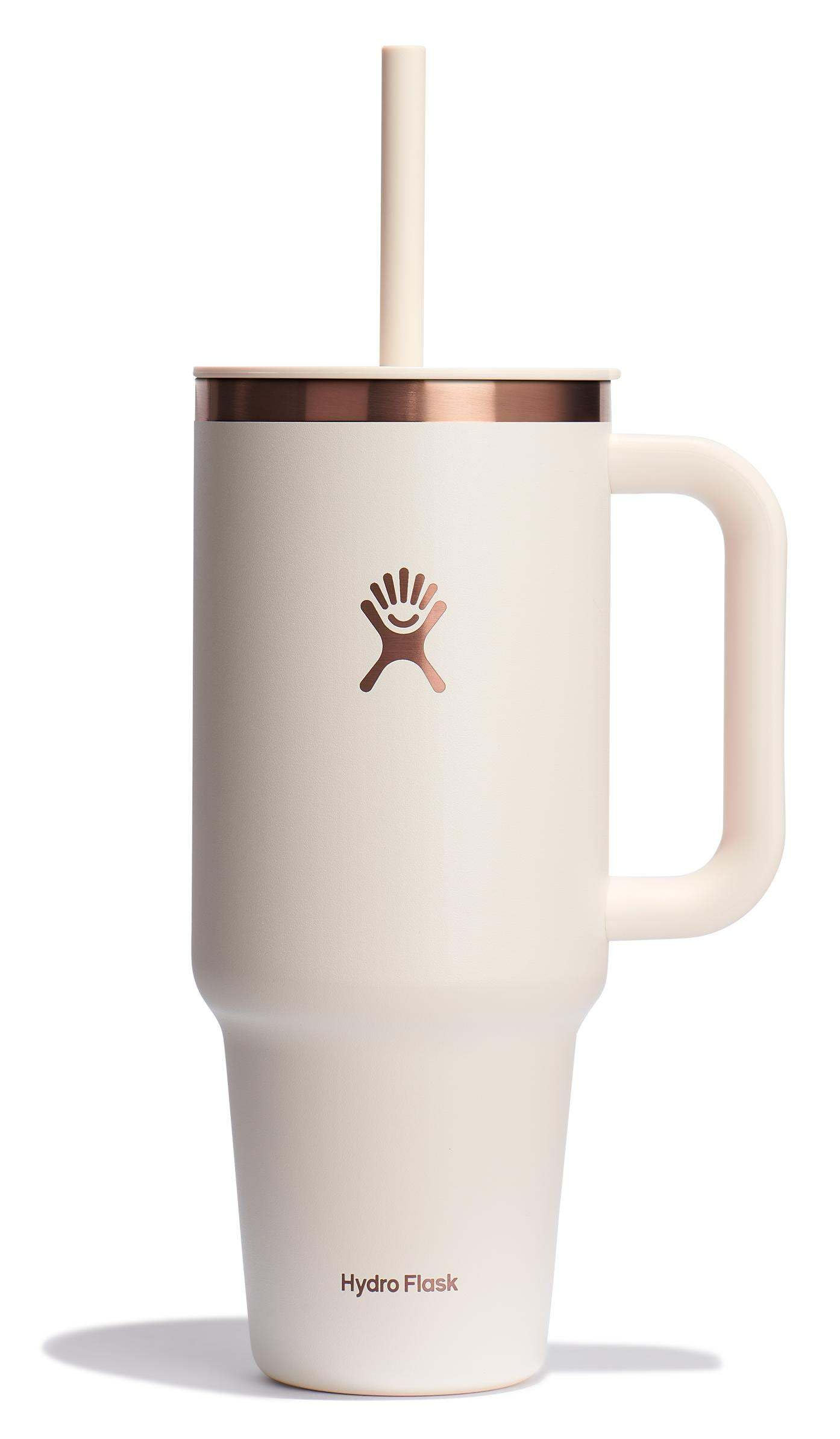 Hydro Flask 40 Oz Travel Tumbler with Handle, Lid and Straw - Insulated Stainless Steel in Trillium