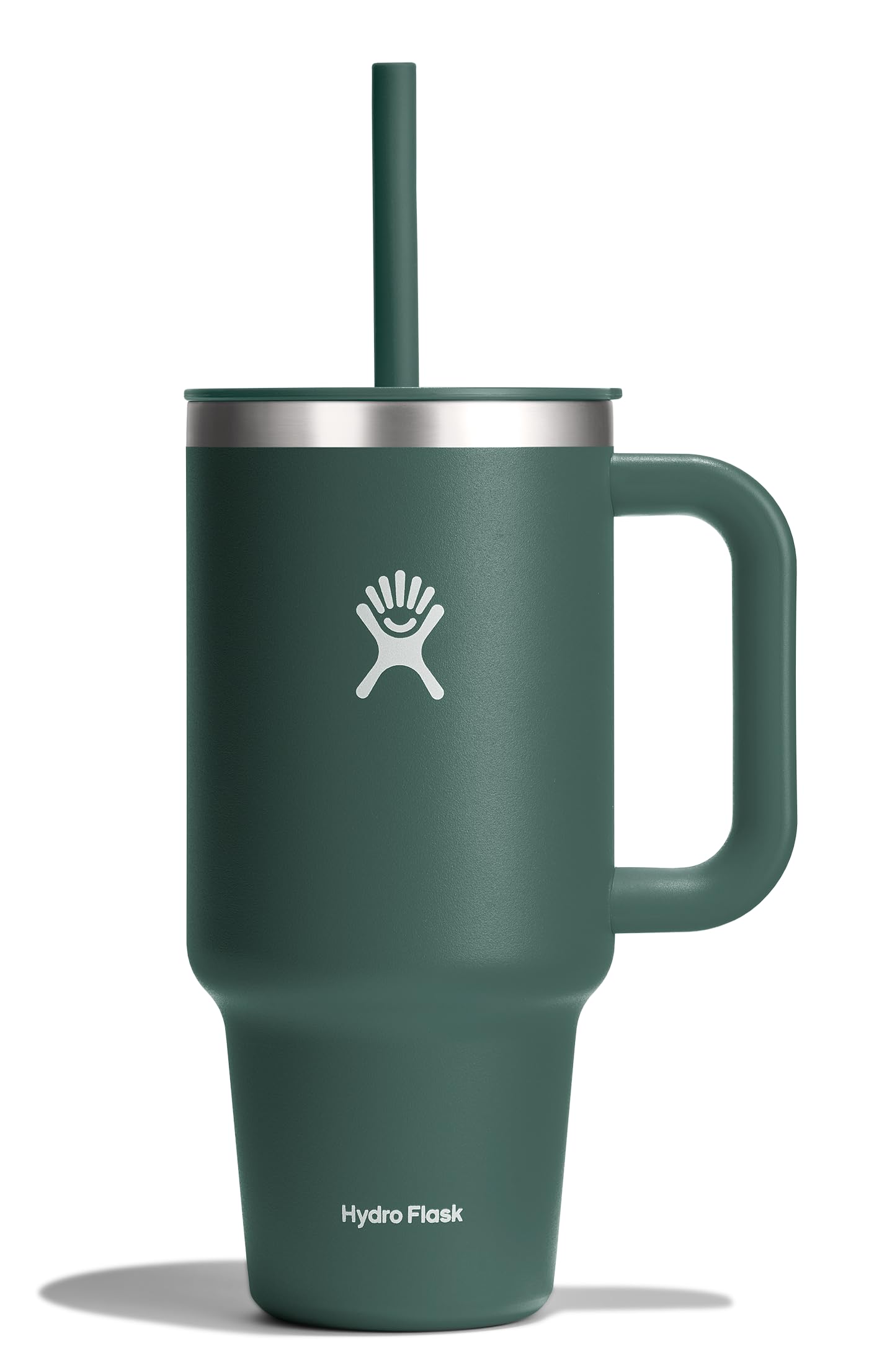 Hydro Flask 40 Oz Travel Tumbler with Handle, Lid and Straw - Insulated Stainless Steel in Trillium