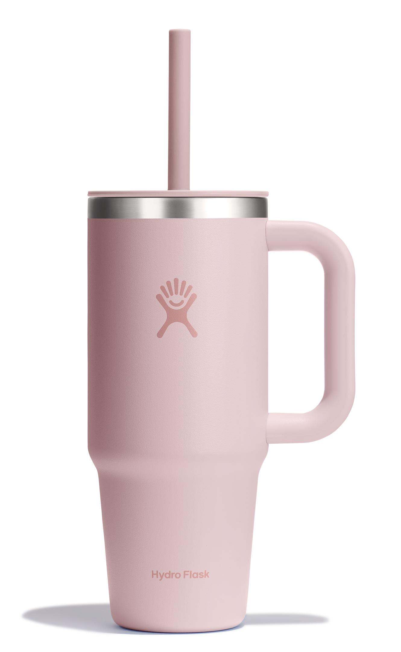 Hydro Flask 40 Oz Travel Tumbler with Handle, Lid and Straw - Insulated Stainless Steel in Trillium