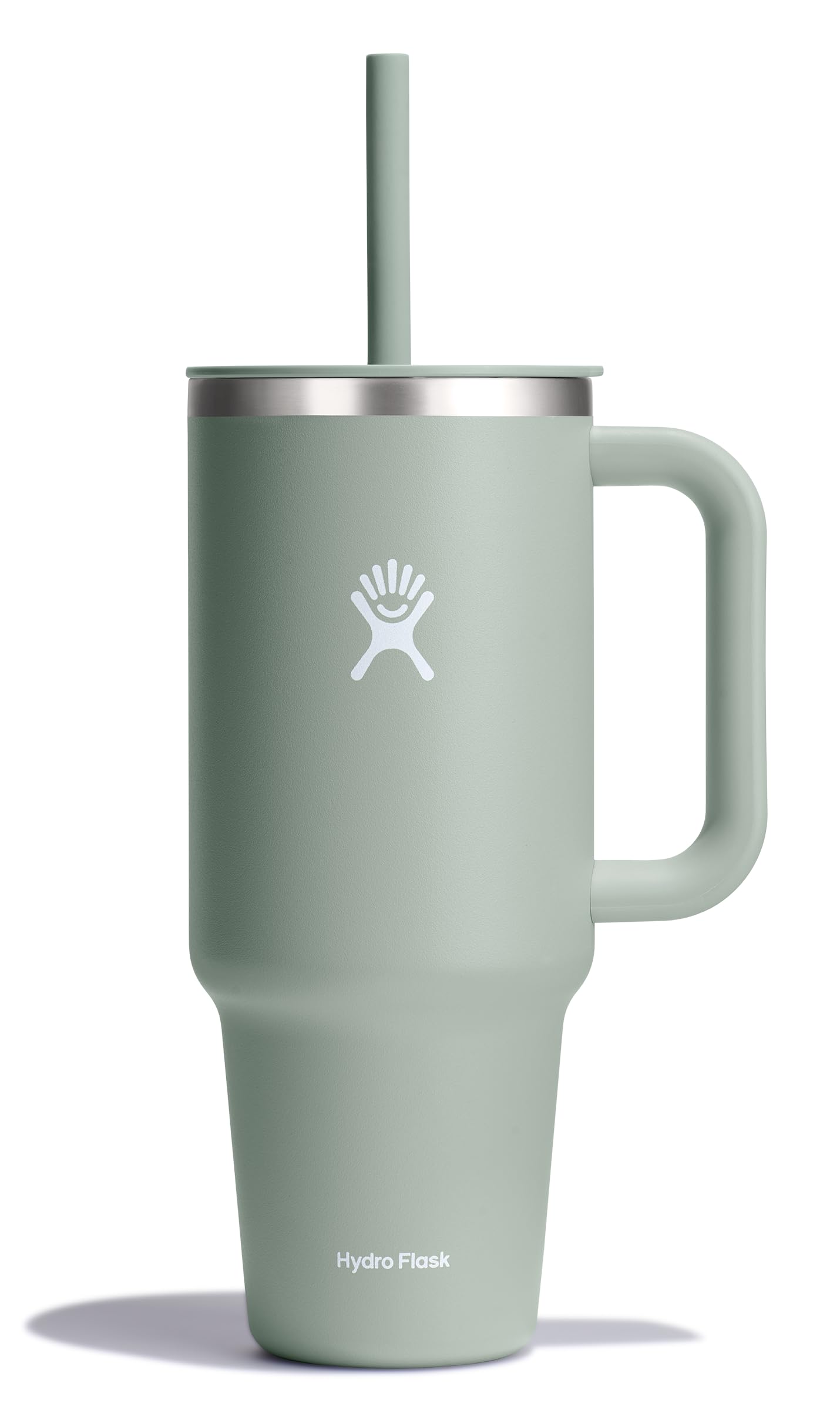 Hydro Flask 40 Oz Travel Tumbler with Handle, Lid and Straw - Insulated Stainless Steel in Trillium