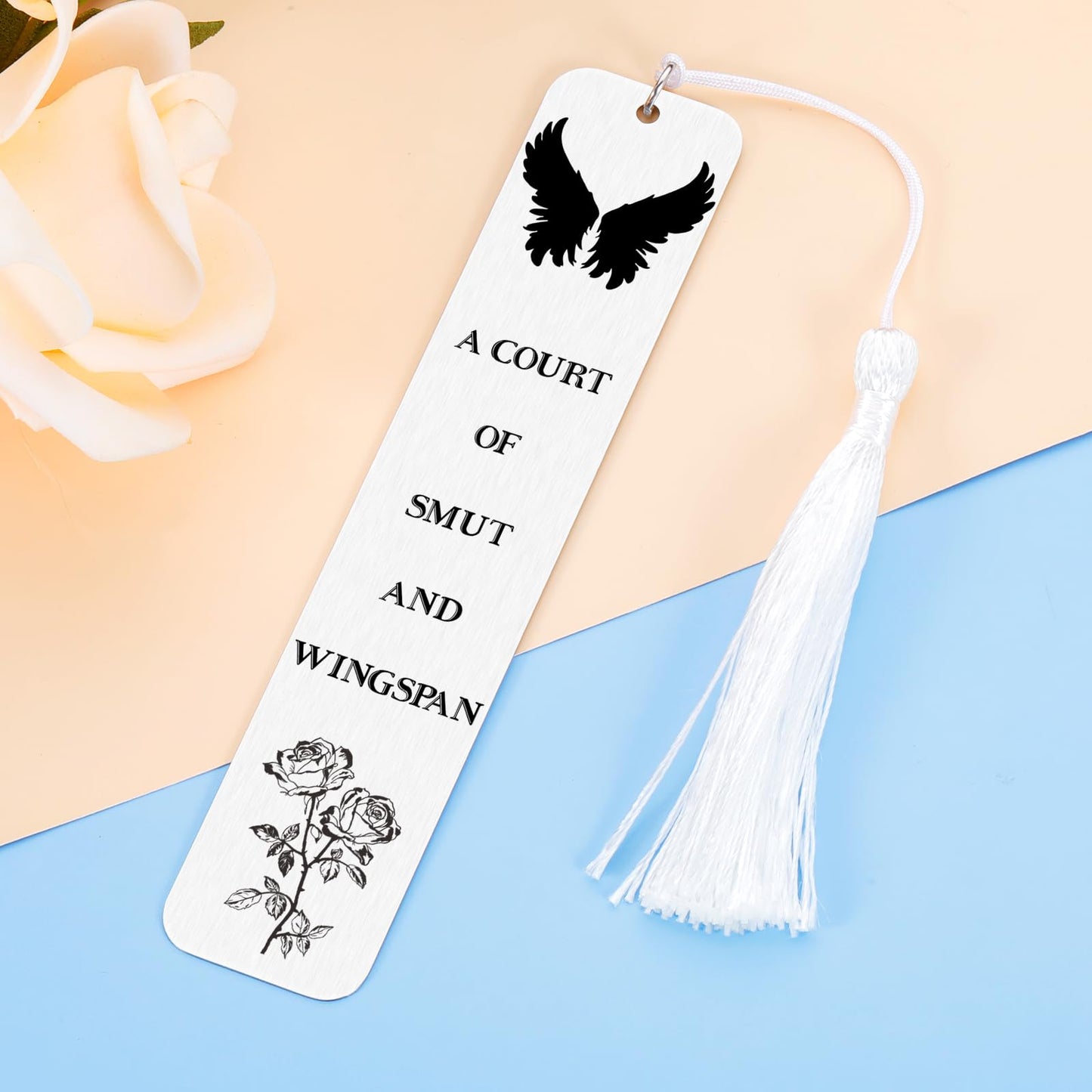 Acotar Gifts Metal Bookmark for Women, A Court of Thorns and Roese Merch, Dark Romance Bookmarks, Acotar Merchandise, Smut Reader Gifts, Booktok Book Marks for Reading Women