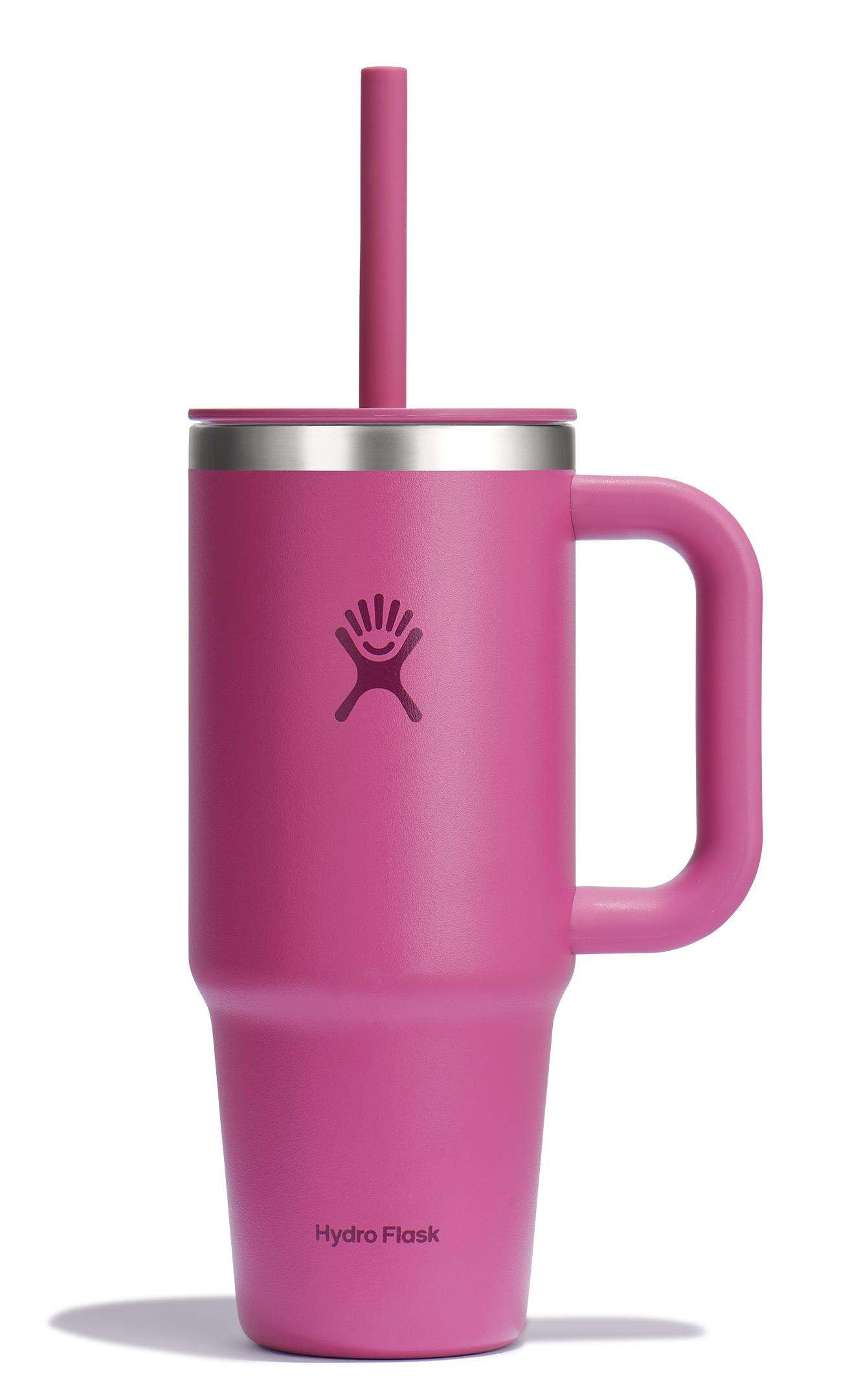 Hydro Flask 40 Oz Travel Tumbler with Handle, Lid and Straw - Insulated Stainless Steel in Trillium