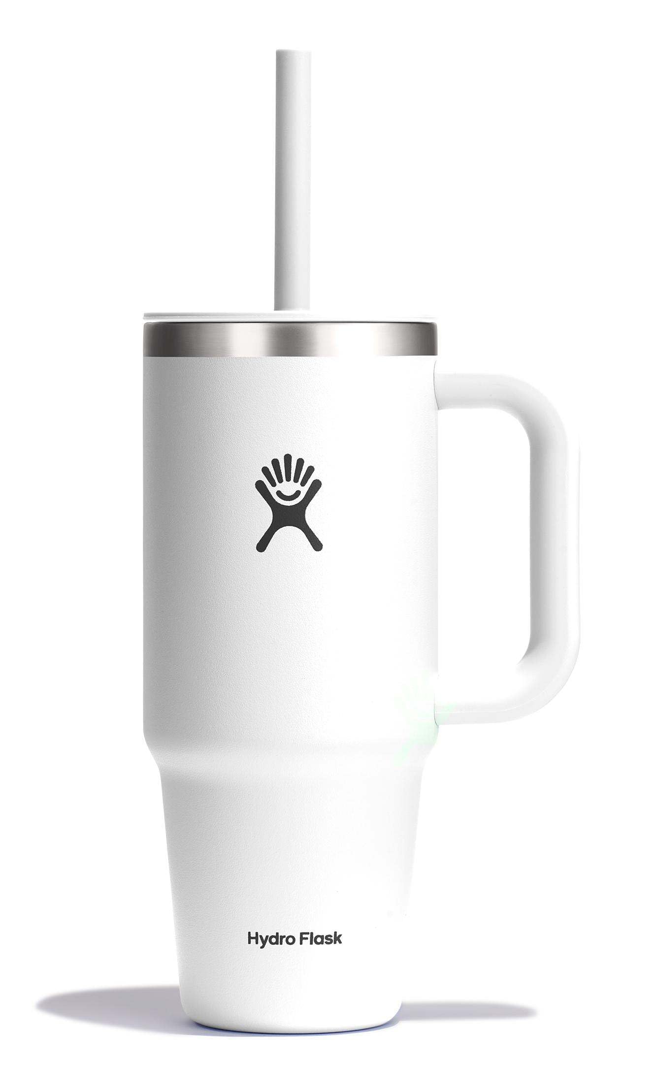 Hydro Flask 40 Oz Travel Tumbler with Handle, Lid and Straw - Insulated Stainless Steel in Trillium