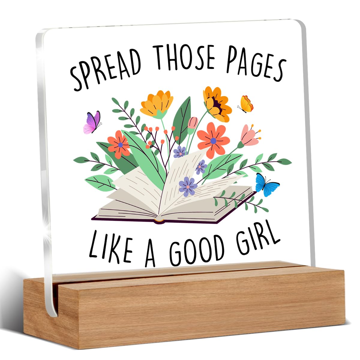 Acotar Gifts for Women Men, Inspirational Gifts for Book Lovers, Bookworms, Nerds, Readers, Book Merch Gift, Only You Can Decide What Breaks You Acrylic Plaque Desk Signs Decor 4 × 4 Inches
