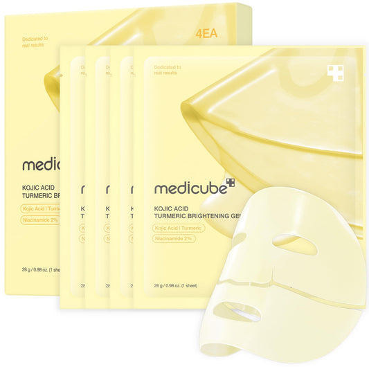 medicube Salmon DNA PDRN pink collagen jelly gel mask | overnight face mask for glass glow skin- elasticity, hydrating, firming and moisturizing | korean skincare, 28g, 4ea
