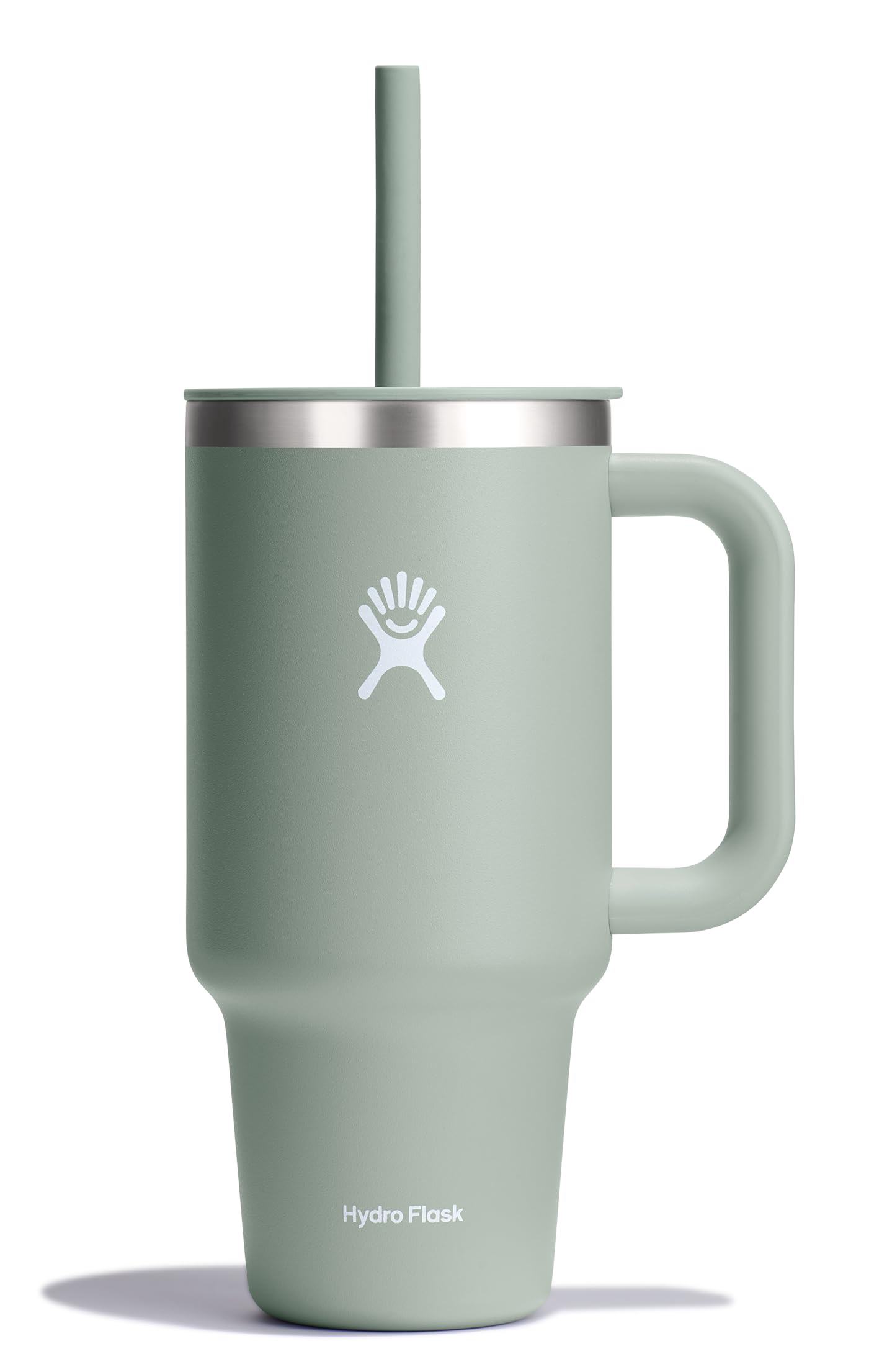 Hydro Flask 40 Oz Travel Tumbler with Handle, Lid and Straw - Insulated Stainless Steel in Trillium