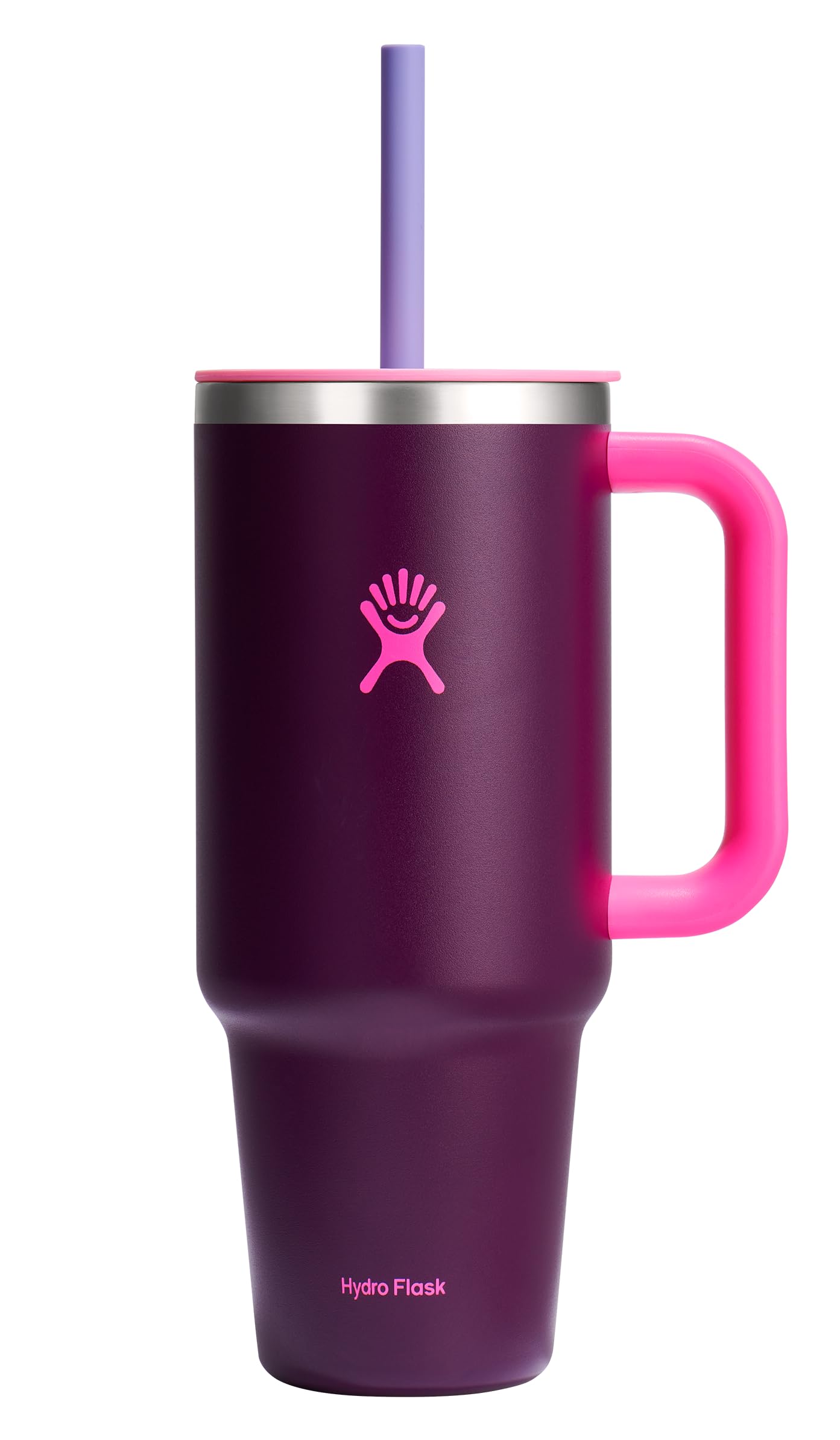 Hydro Flask 40 Oz Travel Tumbler with Handle, Lid and Straw - Insulated Stainless Steel in Trillium