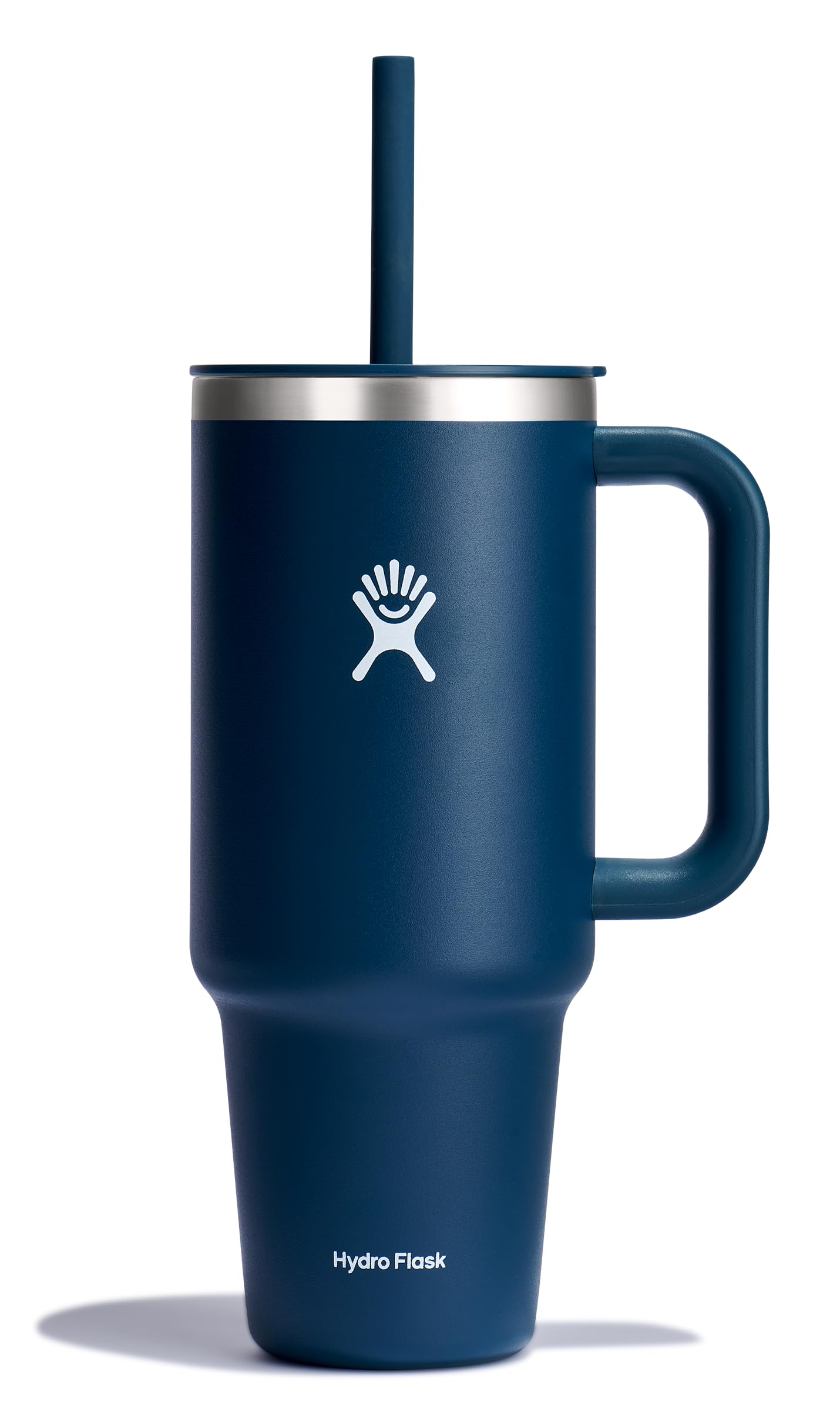 Hydro Flask 40 Oz Travel Tumbler with Handle, Lid and Straw - Insulated Stainless Steel in Trillium