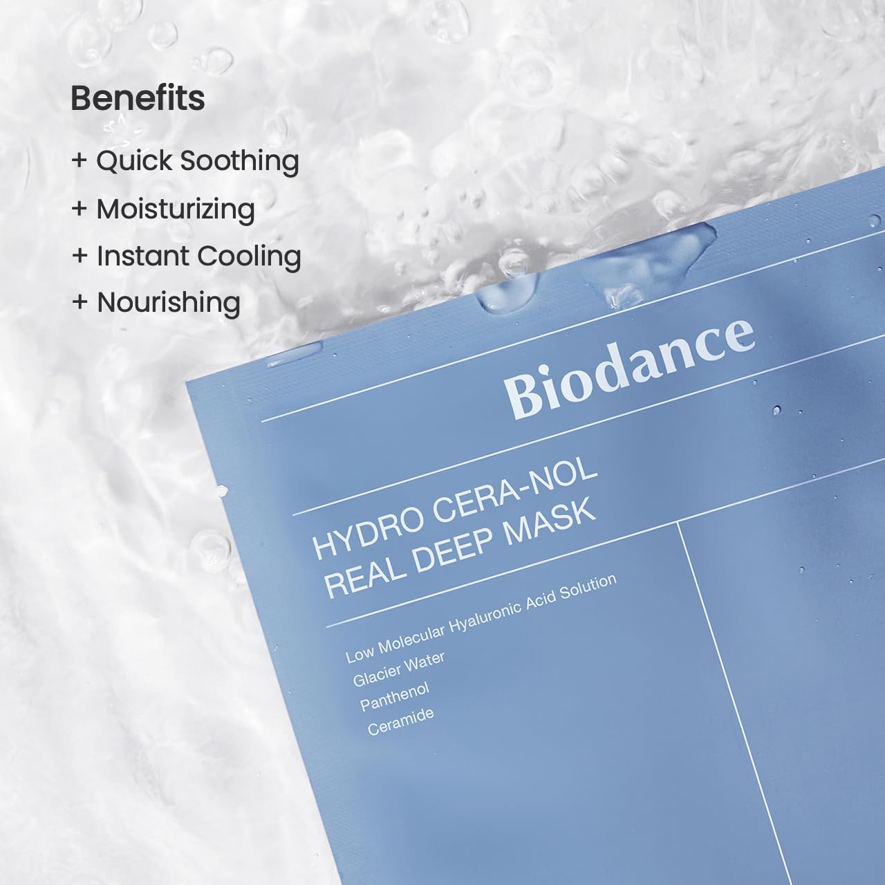 BIODANCE Bio-Collagen Real Deep Mask, Hydrating Overnight Hydrogel Mask, Pore Minimizing, Elasticity Improvement, 34g x4ea