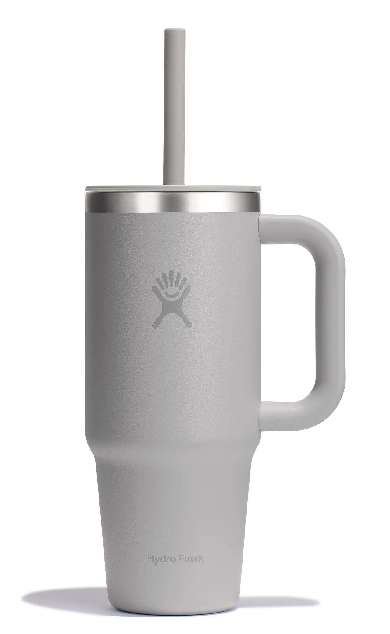 Hydro Flask 40 Oz Travel Tumbler with Handle, Lid and Straw - Insulated Stainless Steel in Trillium