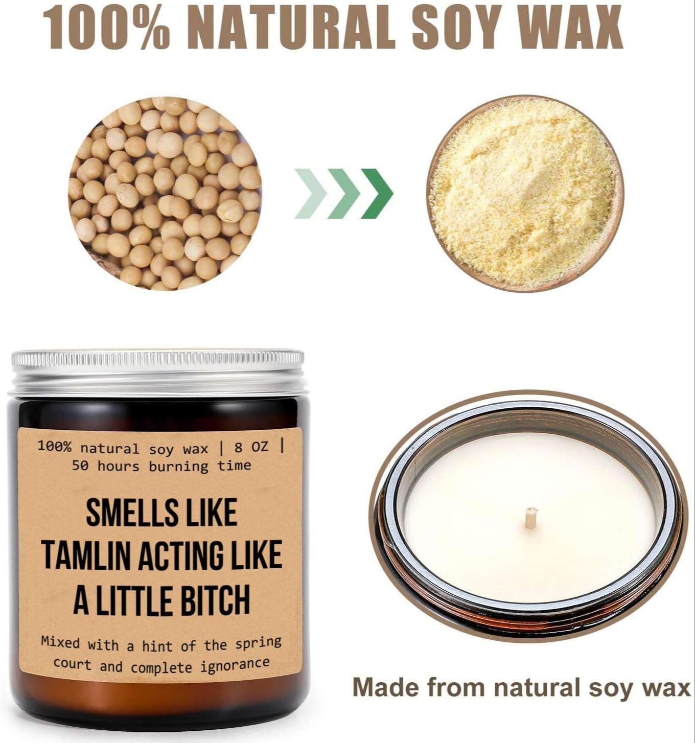 Tamlin's A Bitch Gift - Acotar Fan Merch - Acomaf - Velaris & Book Candle