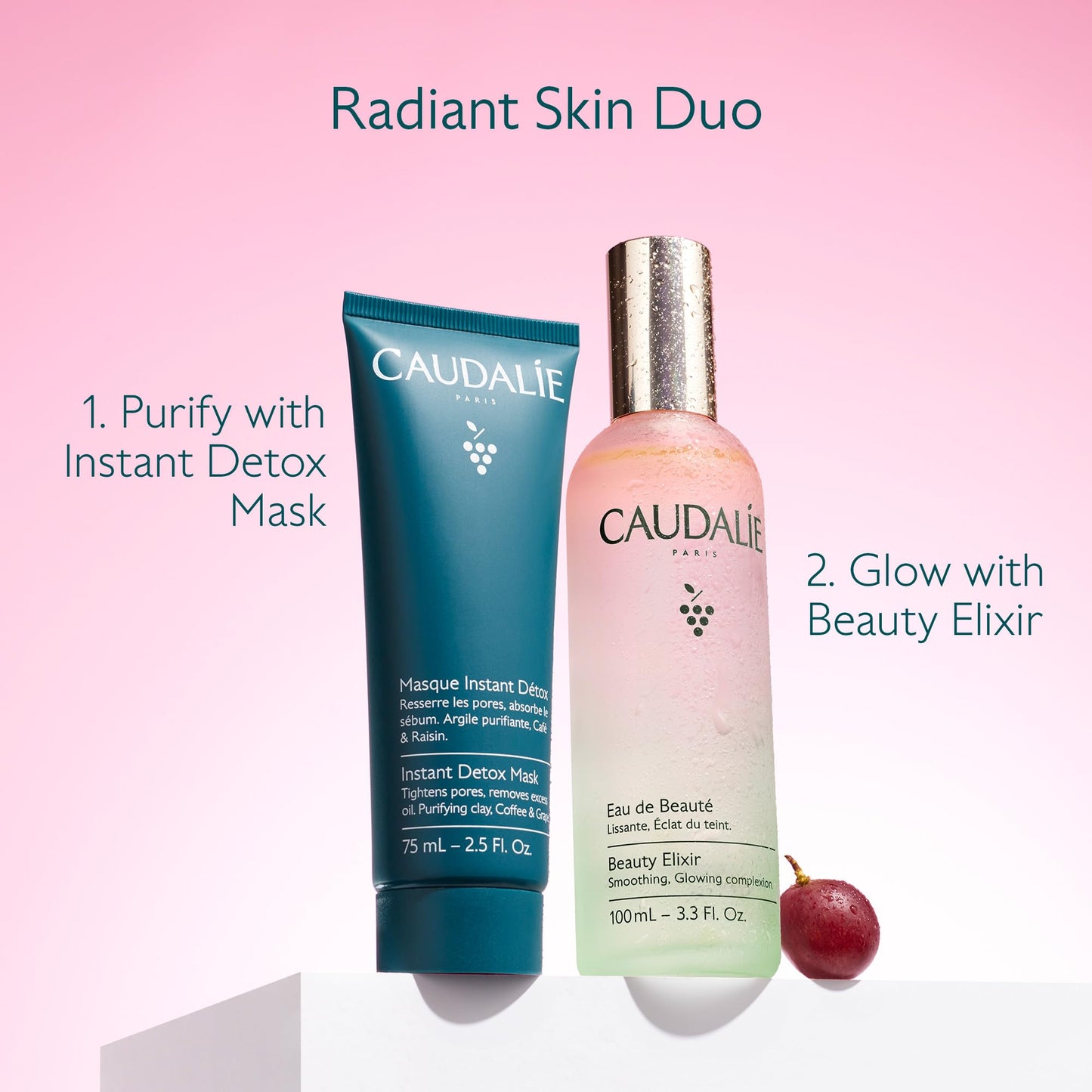 Caudalie Beauty Elixir Face Mist: Toner That Tightens Pores + Reduces Dullness + Sets Makeup