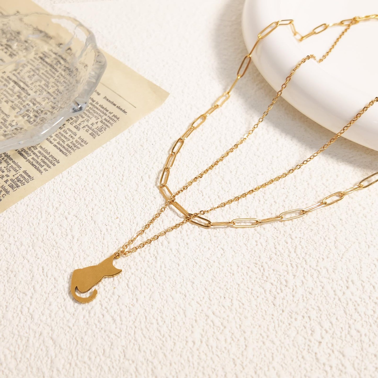 Gold/Silver Plated Necklace for Women, Dragon, Horse, Dachshund, Cat, Turtle Necklaces for Womens Dainty Simple Jewelry Gifts