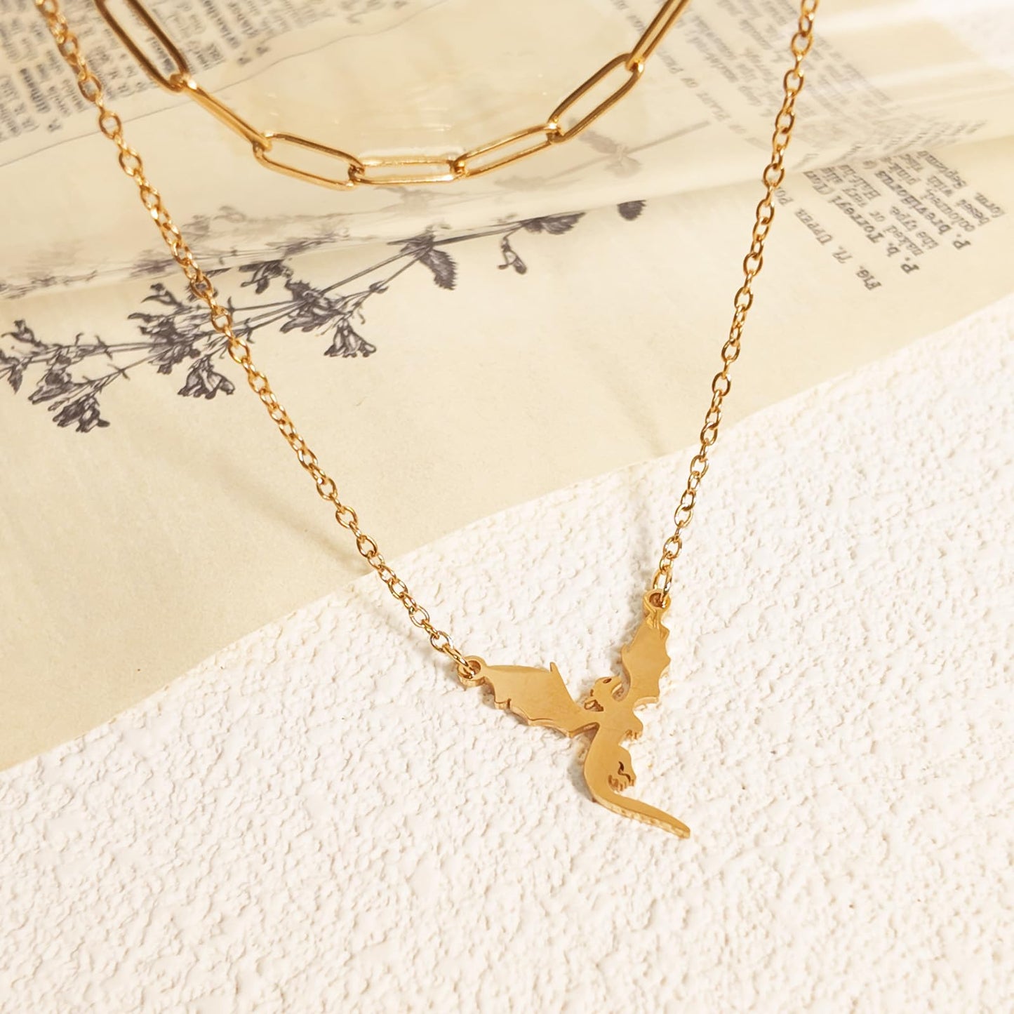 Gold/Silver Plated Necklace for Women, Dragon, Horse, Dachshund, Cat, Turtle Necklaces for Womens Dainty Simple Jewelry Gifts