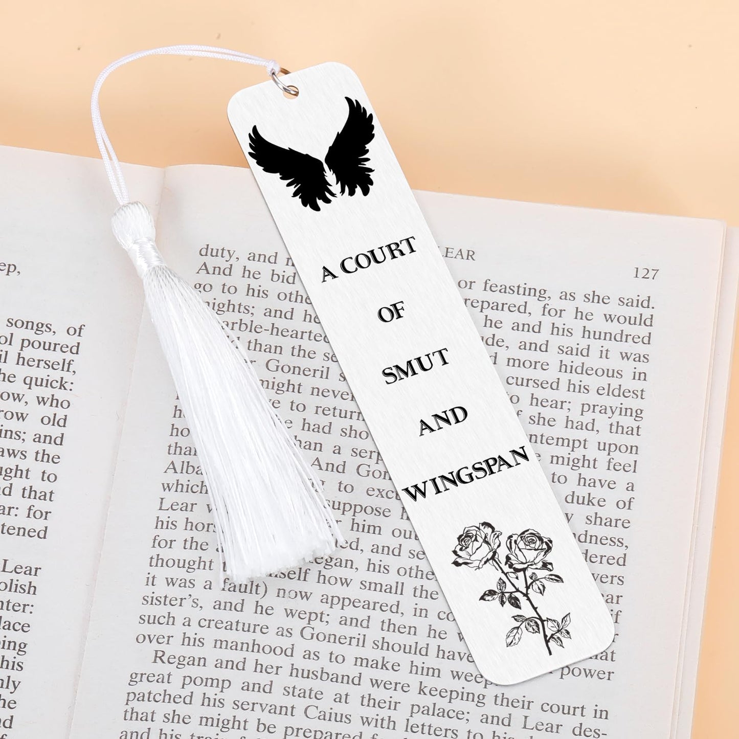 Acotar Gifts Metal Bookmark for Women, A Court of Thorns and Roese Merch, Dark Romance Bookmarks, Acotar Merchandise, Smut Reader Gifts, Booktok Book Marks for Reading Women