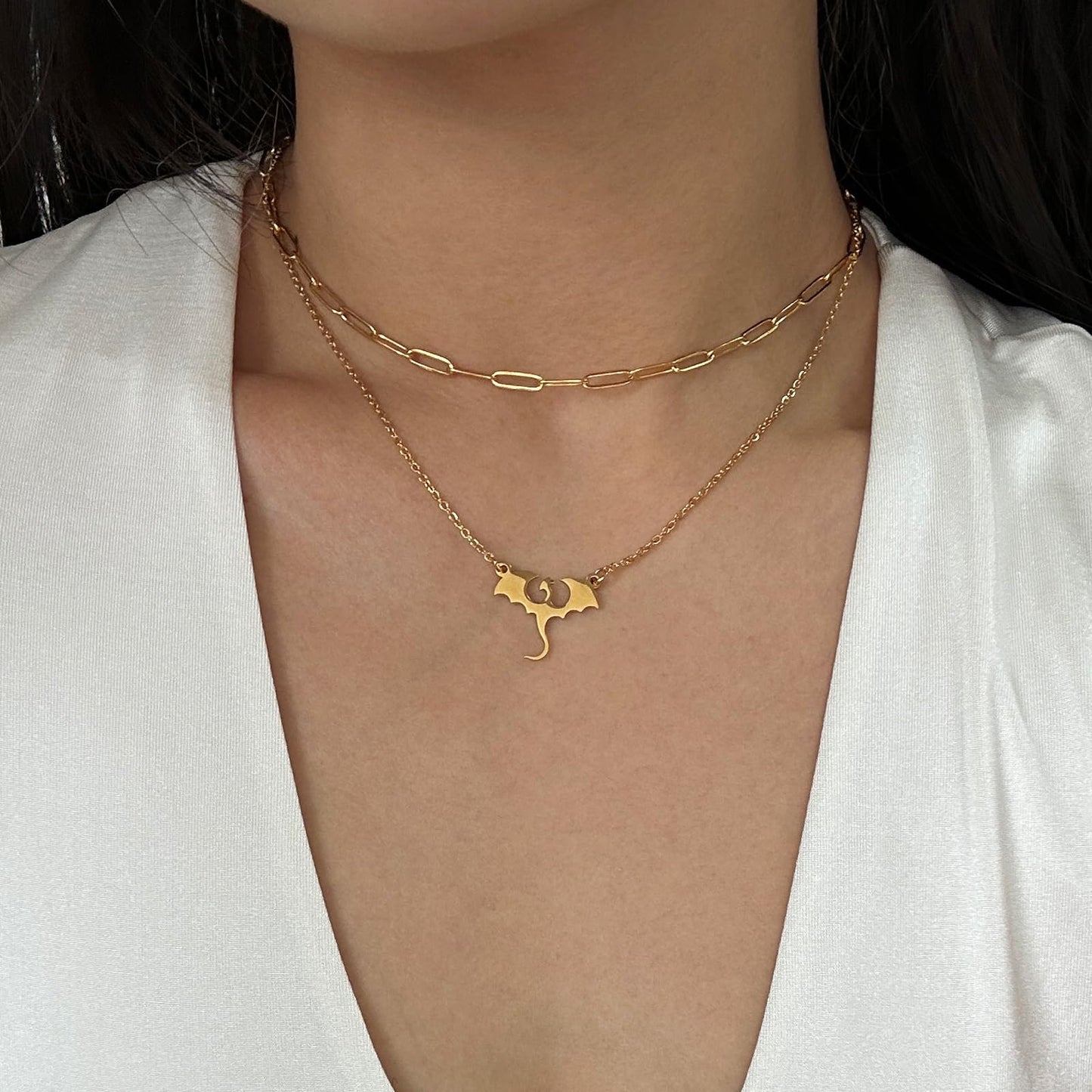 Gold/Silver Plated Necklace for Women, Dragon, Horse, Dachshund, Cat, Turtle Necklaces for Womens Dainty Simple Jewelry Gifts