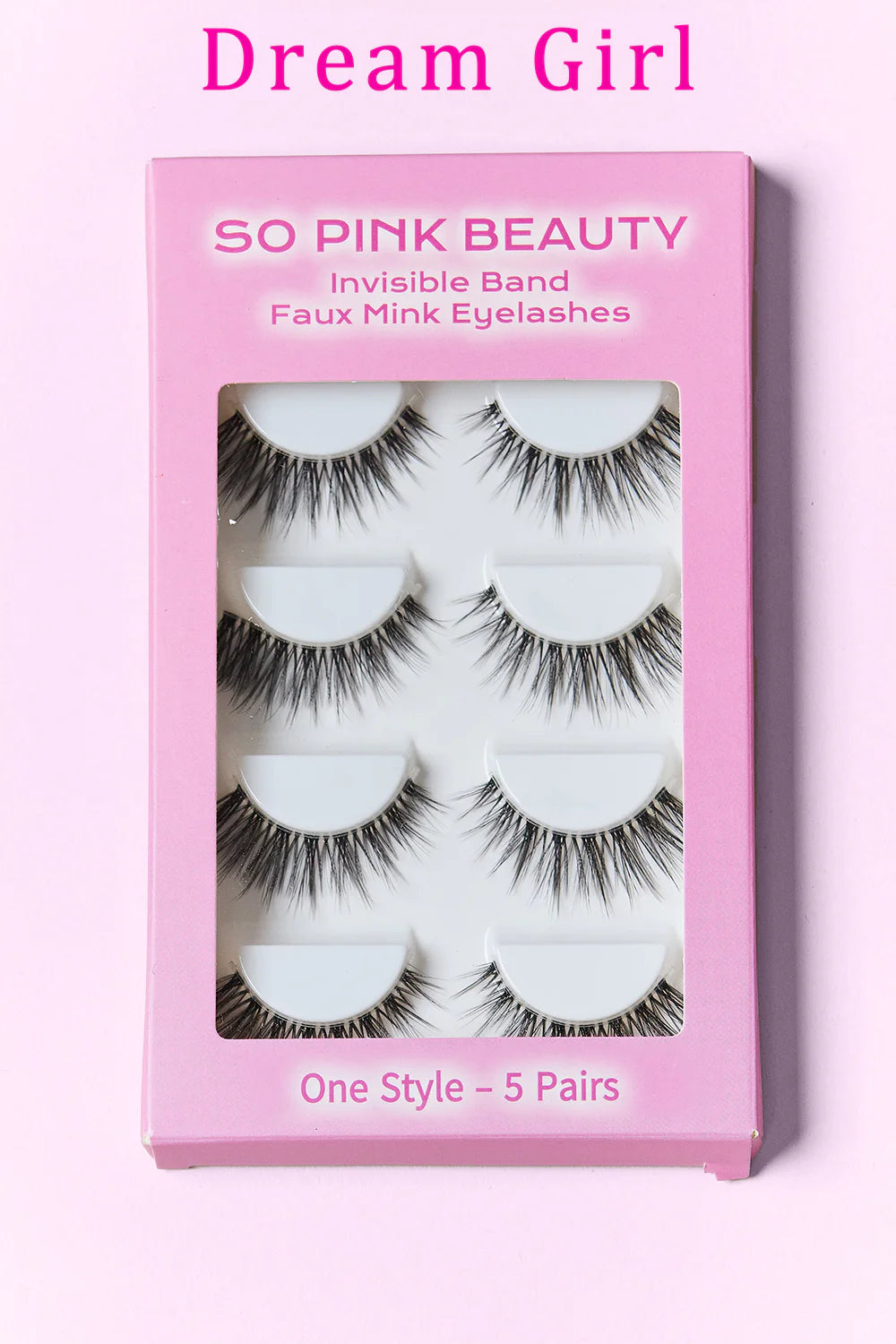 Get Glam with SO PINK BEAUTY Faux Mink Eyelashes - 5 Pairs of Stunning Lashes! 💖✨