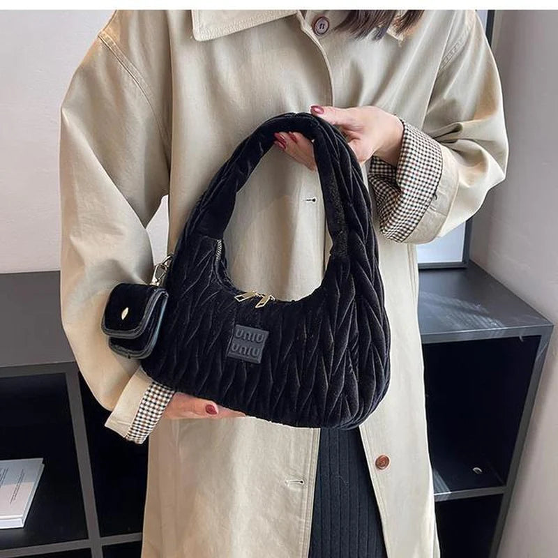 Elevate Your Style with Our New Luxury Nylon Hobo Bag & Coin Purse! Perfect for Any Evening Out! ✨👜 #Fashion #Luxury #Style2023