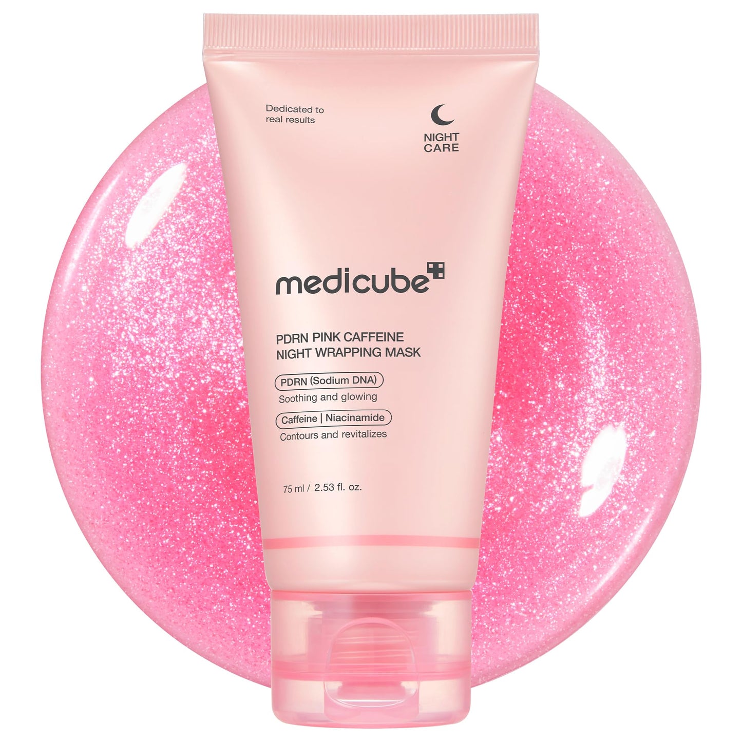 medicube Collagen Overnight Wrapping Peel Off Facial Mask Pack - Elasticity & Hydration Care, Reduces Sagging & Dullness - Hydrolyzed Collagen For Glowing Skin - Korean Skin Care, 2.53 fl.oz
