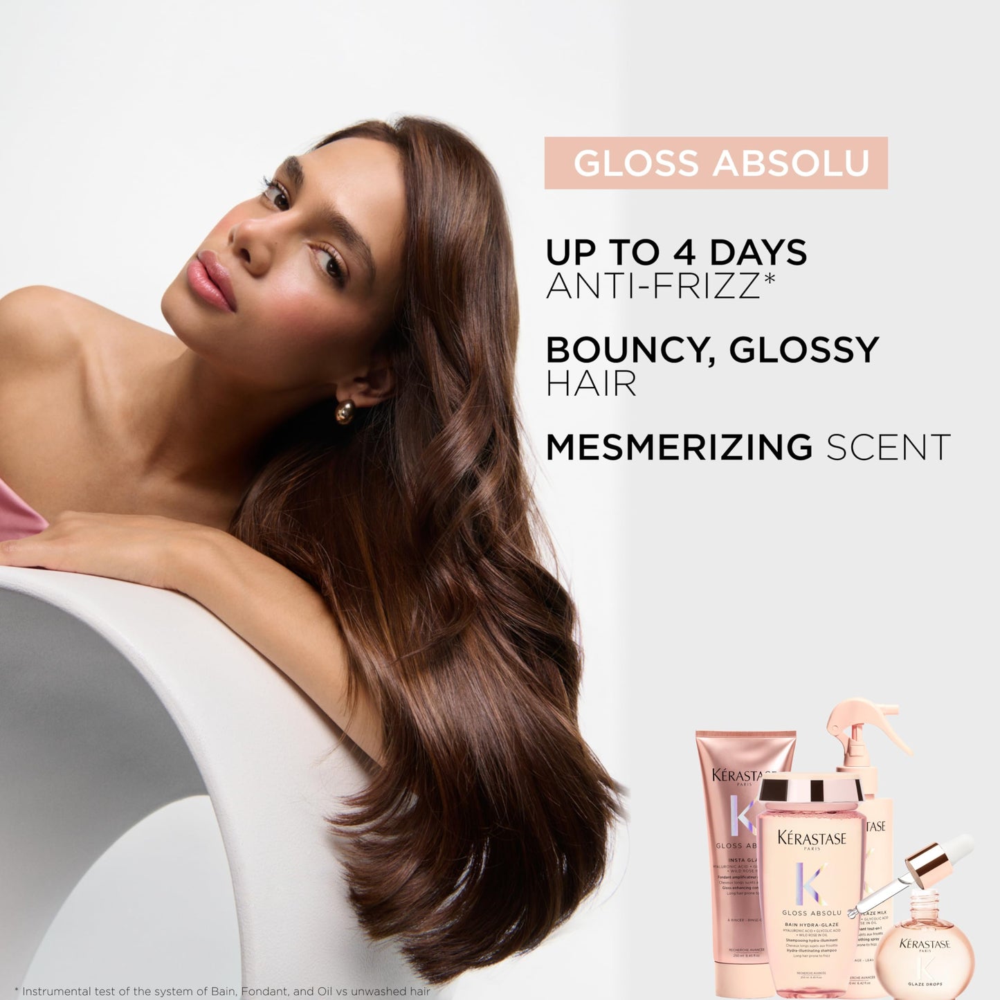 Kerastase Gloss Absolu High-Shine Anti-Frizz Conditioner - Deeply Hydrates & Detangles, Instantly Softens, For Glossy & Bouncy Hair