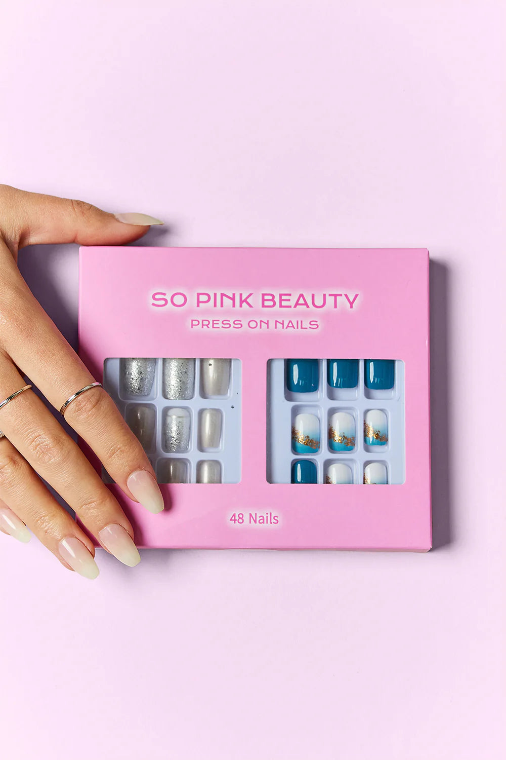 Get Glam with SO PINK BEAUTY Press-On Nails - 2 Fabulous Packs! 💅💖