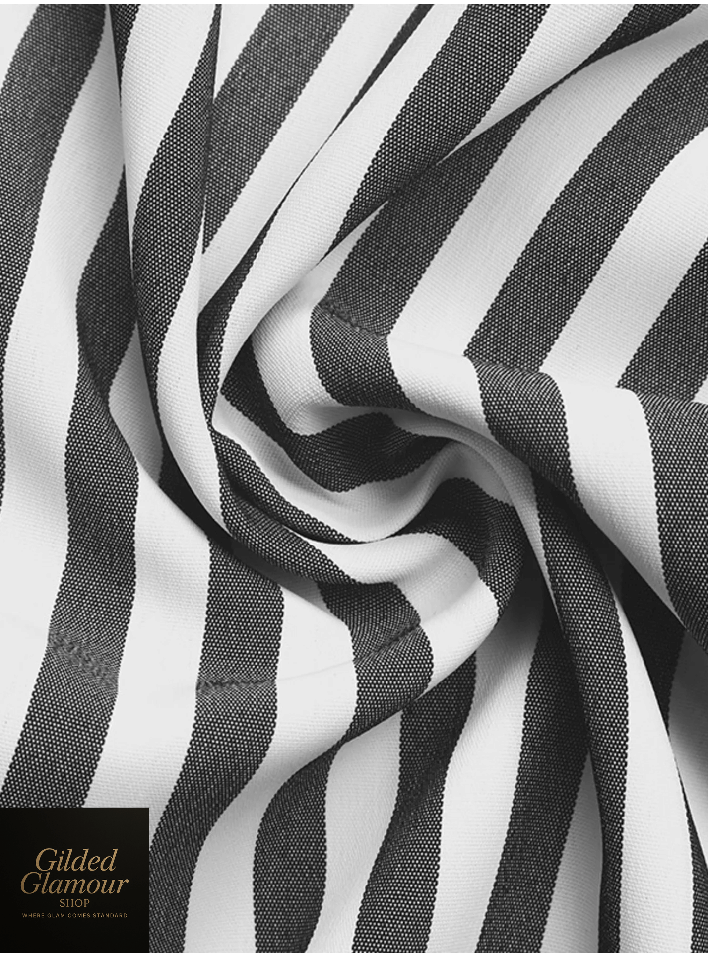 Striped Oversized Button-Up Shirt