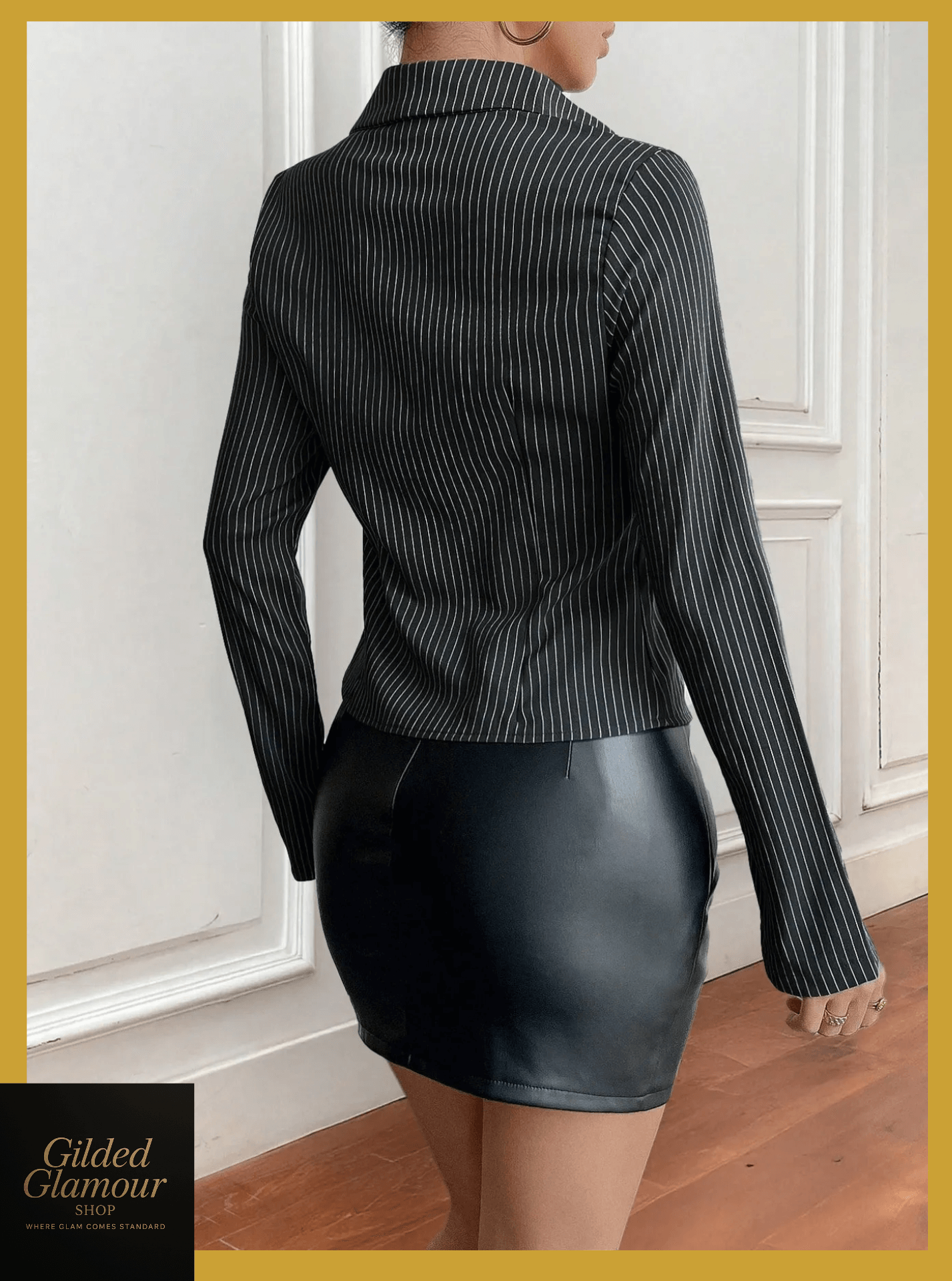 Striped Button Up Long Sleeve Shirt