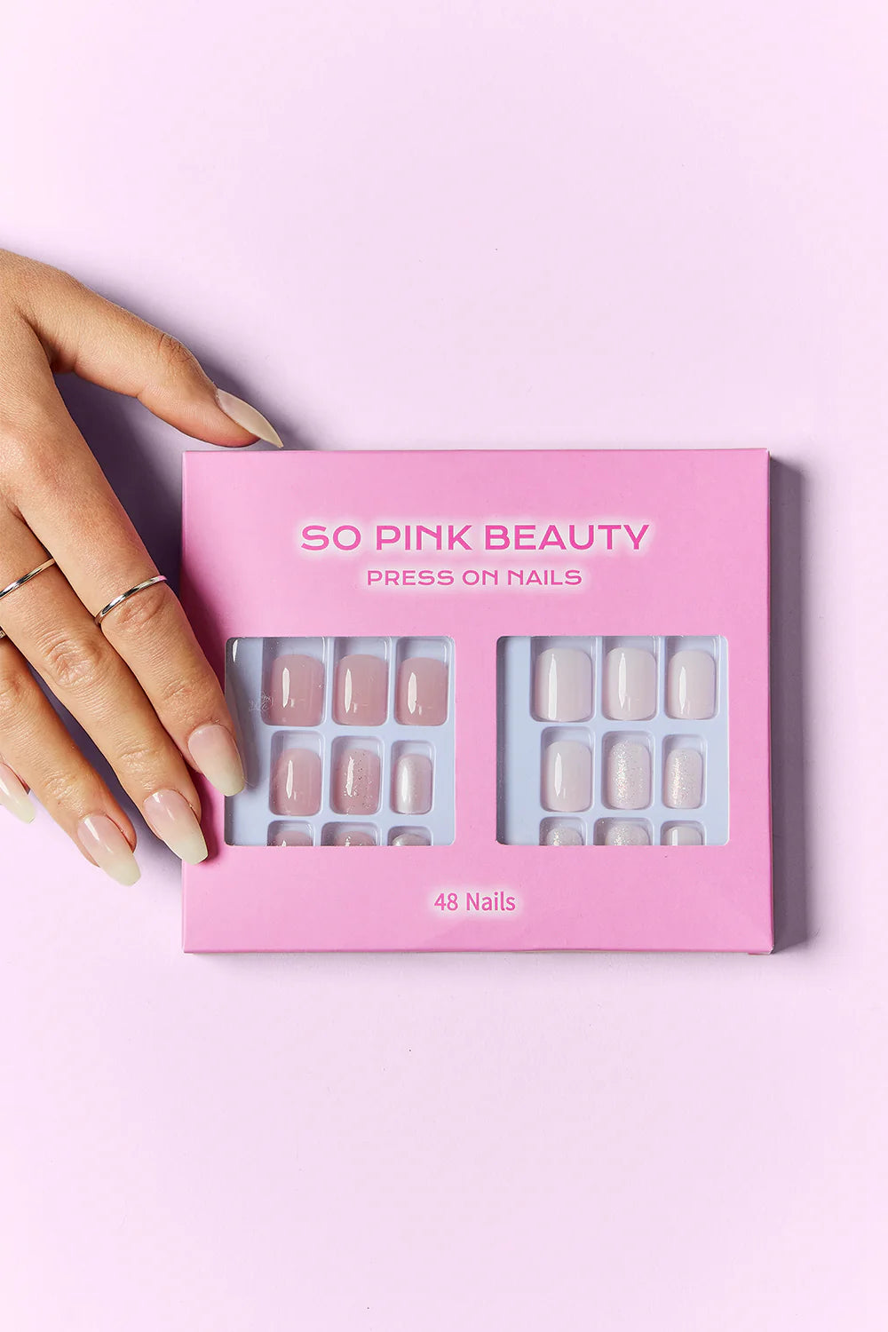 Get Glam with SO PINK BEAUTY Press-On Nails - 2 Fabulous Packs! 💅💖