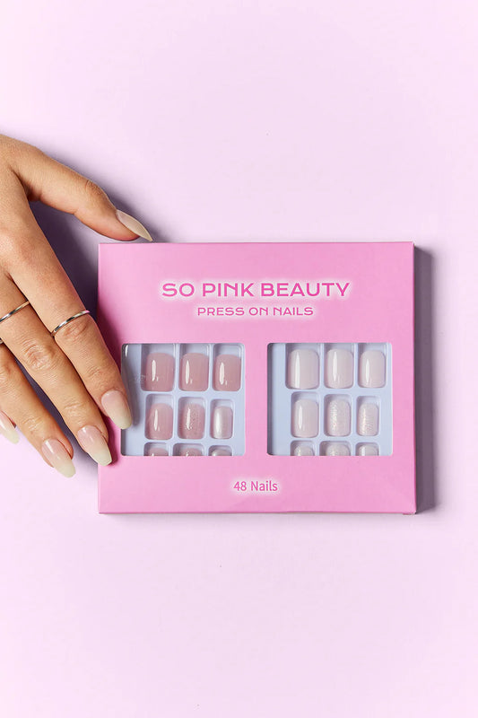Get Glam with SO PINK BEAUTY Press-On Nails - 2 Fabulous Packs! 💅💖