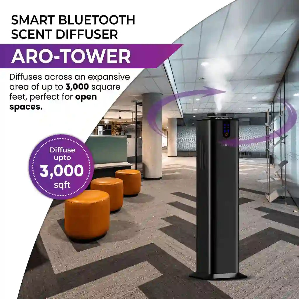 ARO Tower Smart Scent Diffuser Home Office Spa 3000 Sqft
