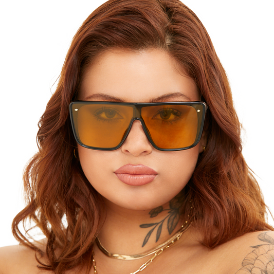 Sustainable Rayz Limited Edition Yellow Squared Sunglasses