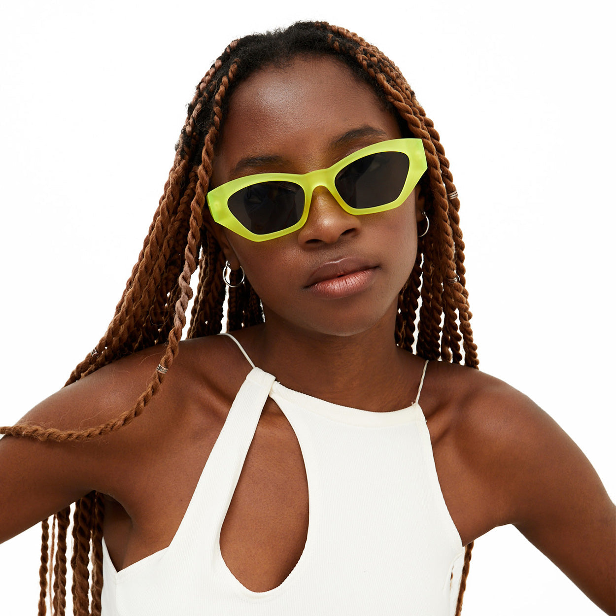 Neon Cat Eye Sunglasses For Women Bright Future Chic