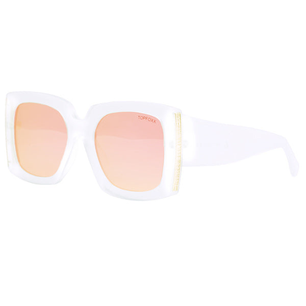 Bardot Rose Gold Oversized Sunglasses Brigitte Bardot