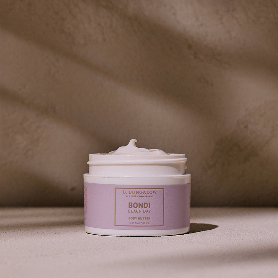 Manteca corporal hidratante Bondi Beach Day con aceite de semilla de mora de los pantanos