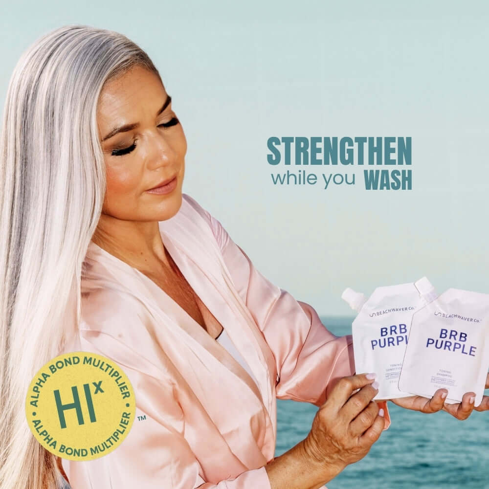 Acondicionador BRB Blonde Purple para cabello cobrizo con coco
