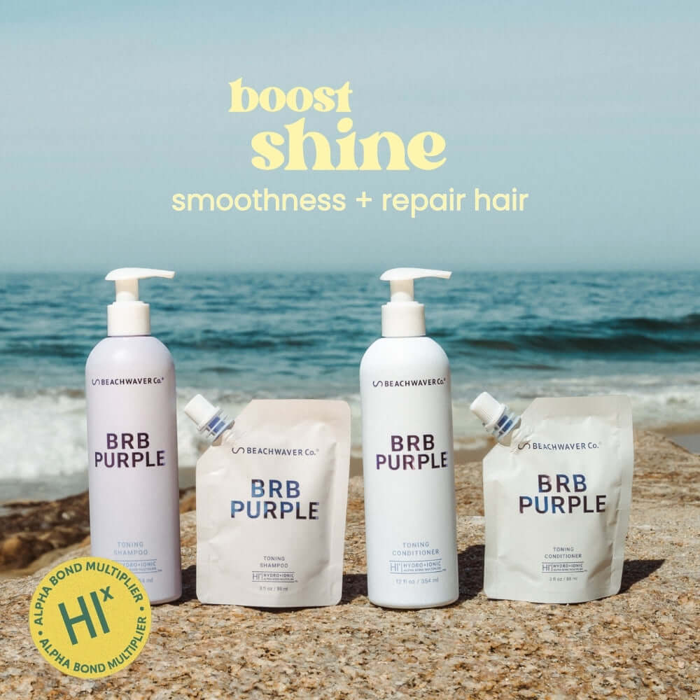 Acondicionador BRB Blonde Purple para cabello cobrizo con coco