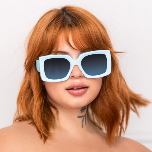 Bardot Blue Oversized Sunglasses Inspired Brigitte Bardot