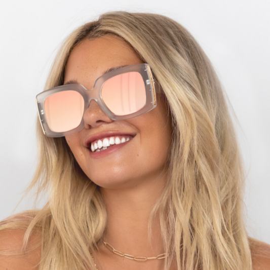 Bardot Rose Gold Oversized Sunglasses Brigitte Bardot