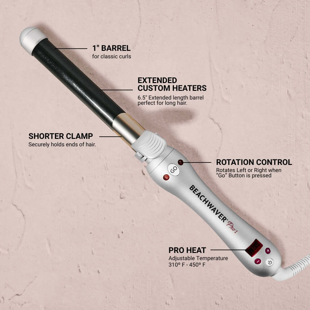 Rizador de pelo giratorio profesional Beachwaver Pro Series