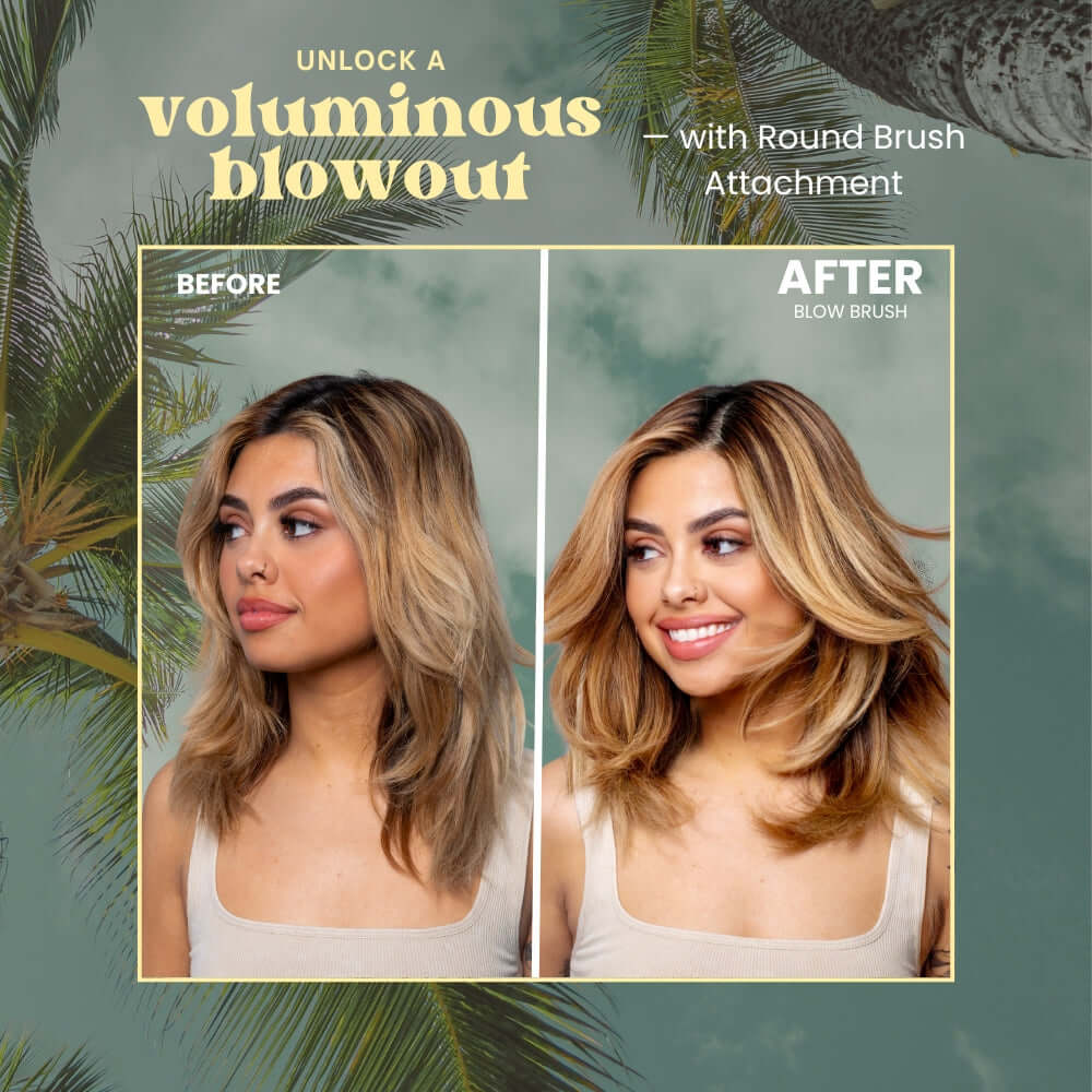 Cepillo de pelo iónico antifrizz Beachwaver, color oro rosa