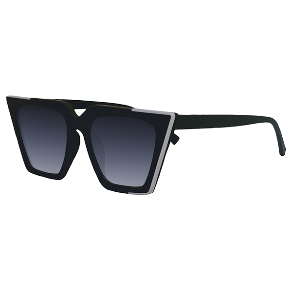 The CEO Black Faded Lens Cat Eye Sunglasses TopFoxx