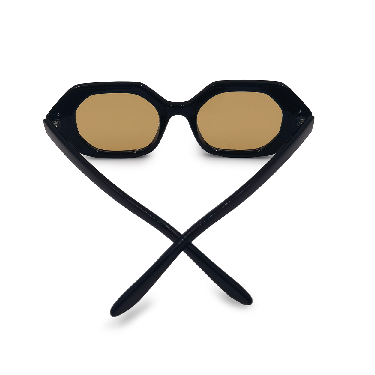Topfoxx Came to Win Black Geometric Unisex Sunglasses