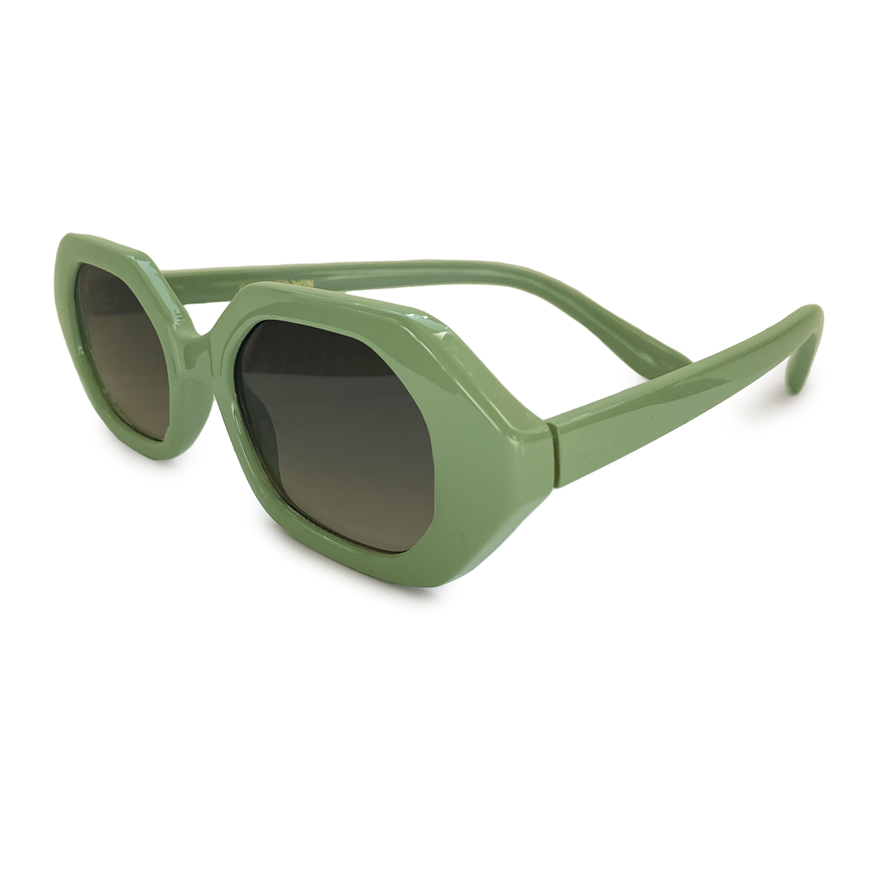 Came To Win Green Geometric Unisex Sunglasses Collection