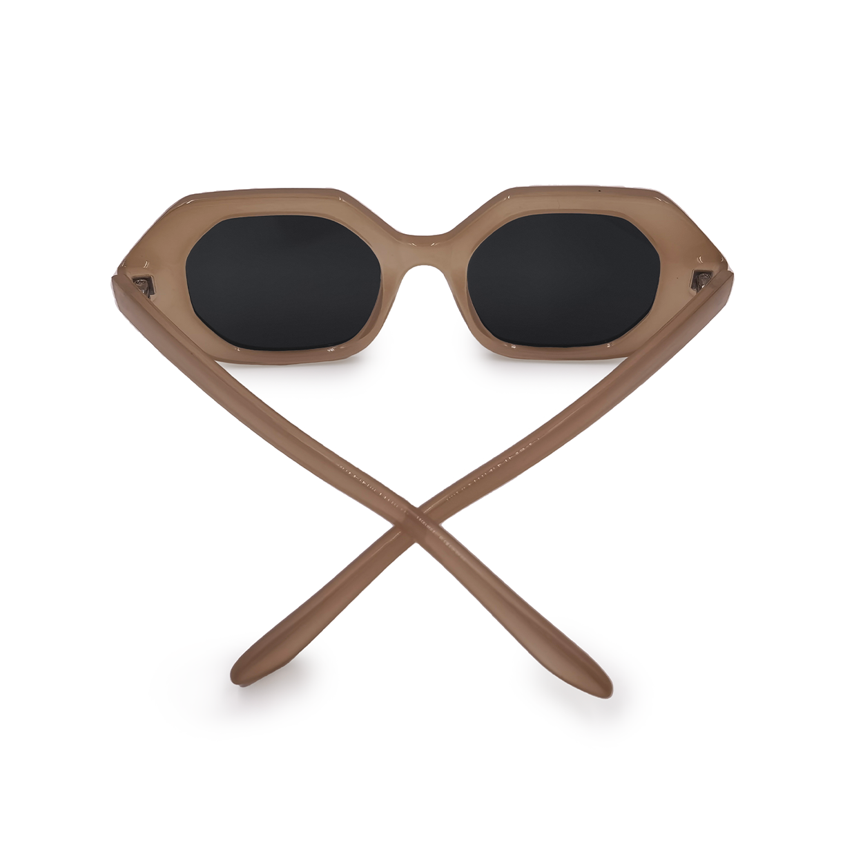 Came To Win Nude Unisex Geometric Sunglasses Topfoxx
