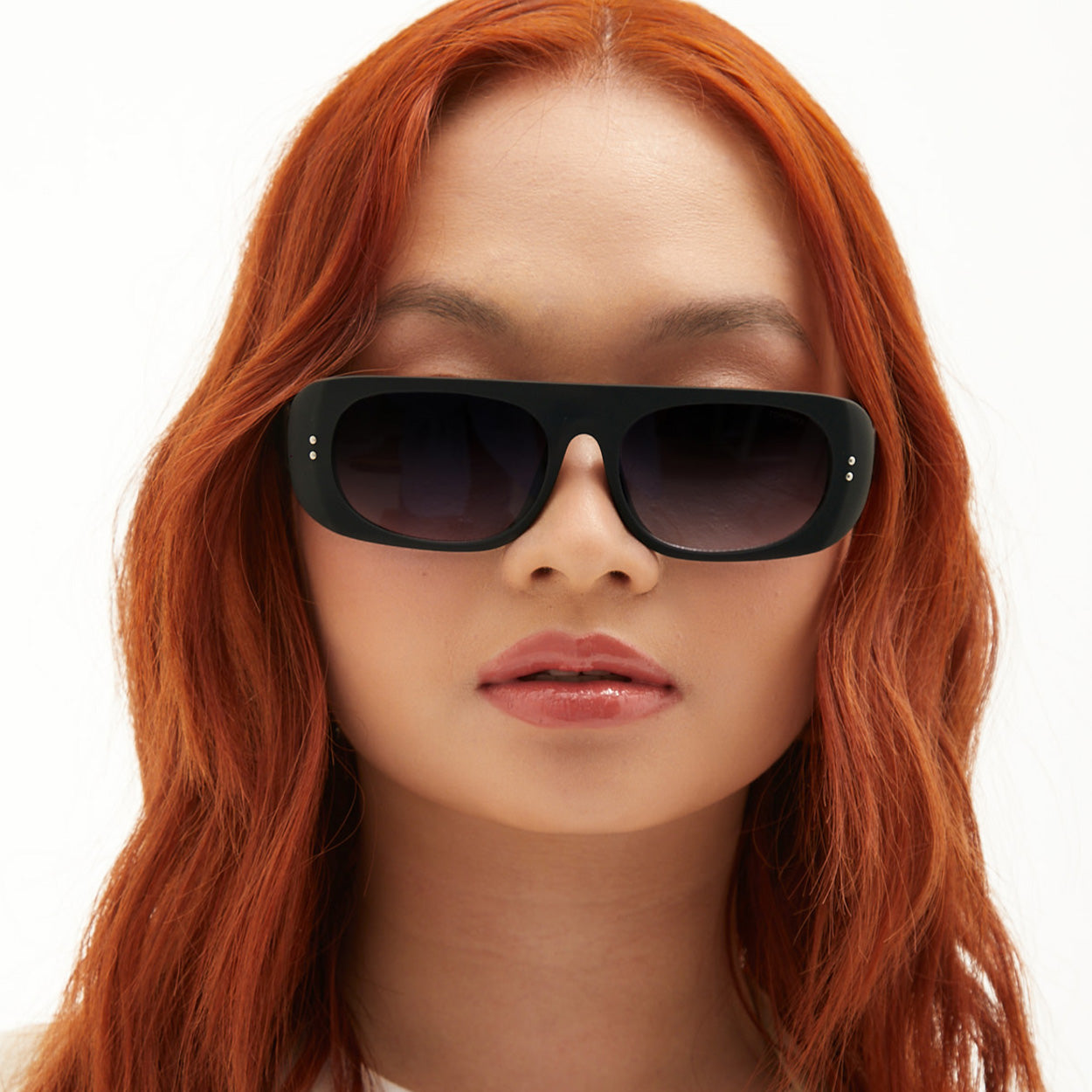 Claim It Black Sunglasses Rectangular Frame By TopFoxx