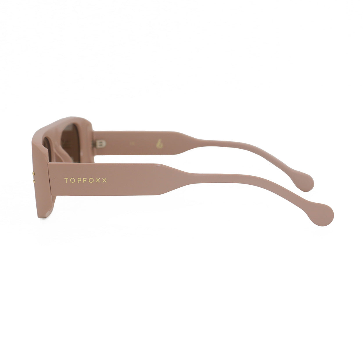 Claim It Pink Rectangular Sunglasses With UV Protection